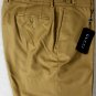 GUCCI PANTS $690 CAMEL BROWN 100% WOOL FLANNEL BUTTONED WAIST SLACKS 40 56e NEW