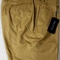 GUCCI PANTS $690 CAMEL BROWN 100% WOOL FLANNEL BUTTONED WAIST SLACKS 40 56e NEW