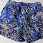 ETRO SWIM TRUNKS $365 BLUE/PURPLE CHECK FLORAL PRINT LOGO SWIM SHORTS XL 54e NEW