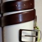 ETRO BELT $350 BURGUNDY CROCODILE EMBOSS / REV BURGUNDY LOGO BUCKLE 38 95cm NEW