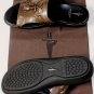 CESARE PACIOTTI SHOES $485 DARK BROWN LOGO RIVET TASSELED VAMP SANDALS 9 42e NEW