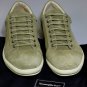 ZEGNA SHOES $580 GRAY/WHITE SUEDE/CALF LOGO ORNAMENTED WALKING TRAINER 10 43 NEW