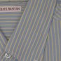 MICHAEL BASTIAN SHIRT $445 LT. BLUE AND YELLOW STRIPED OXFORD 16.5 42e NEW