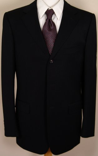 YSL YVES SAINT LAURENT RIVE GAUCHE SUIT $2395 BLACK 3BTN COUTURE SUIT 42L 54 NEW