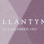 BALLANTYNE SWEATER $940 BLUE/BEIGE ARGYLE 100%CASHMERE HANDKNIT V-NECK L 52e NEW