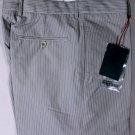 ALEXANDER McQUEEN PANTS $690 GRAY PINSTRIPE COTTON/SILK COUTURE SLACK 36 52e NEW