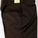 BRIONI PANTS $860 DARK BROWN SUPER 120's WOOL HANDMADE DRESS SLACKS 40 56e NEW