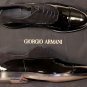 GIORGIO ARMANI SHOES $820 BLACK PATENT/SUEDE MIXED FORMAL CAPTOE 13 46e NEW