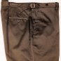 KITON PANTS $1050 DARK BROWN 100%COTTON HANDMADE BTN FLY DRESS SLACKS 40 56e NEW