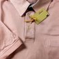 BRIONI POLO $495 LIGHT PINK LINEN COLLAR 3-BTN POLO GOLF SHIRT LARGE 52e NEW