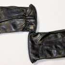 ZEGNA GLOVES $485 BLACK NAPPA LEATHER CASHMERE LINED WINTER GLOVES  SM 7.5 NEW