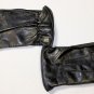 ZEGNA GLOVES $485 BLACK NAPPA LEATHER CASHMERE LINED WINTER GLOVES  SM 7.5 NEW