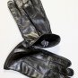 ZEGNA GLOVES $485 BLACK NAPPA LEATHER CASHMERE LINED WINTER GLOVES  SM 7.5 NEW