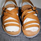 ALEXANDER McQUEEN SHOES $675 BROWN MULTI-STRAP DUAL BUCKLED SANDALS 12 45e NEW
