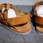ALEXANDER McQUEEN SHOES $675 BROWN MULTI-STRAP DUAL BUCKLED SANDALS 12 45e NEW