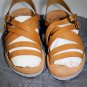 ALEXANDER McQUEEN SHOES $675 BROWN MULTI-STRAP DUAL BUCKLED SANDALS 12 45e NEW