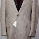 BRUNELLO CUCINELLI JACKET $5890 BROWN HERRINGBONE 100%CASHMERE TOPCOAT 40 50 NEW