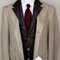 BRUNELLO CUCINELLI JACKET $5890 BROWN HERRINGBONE 100%CASHMERE TOPCOAT 40 50 NEW