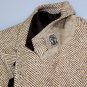 BRUNELLO CUCINELLI JACKET $5890 BROWN HERRINGBONE 100%CASHMERE TOPCOAT 40 50 NEW