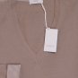 MALO SWEATER $880 SAND BROWN 100%CASHMERE CASH-LIGHT V-NECK JUMPER MED 50e NEW