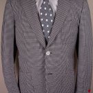 ISAIA JACKET $1895 BLACK/BROWN SEERSUCKER 2-BTN HANDMADE COAT 40R 50e NEW