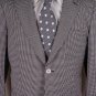 ISAIA JACKET $1895 BLACK/BROWN SEERSUCKER 2-BTN HANDMADE COAT 40R 50e NEW
