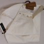 GUCCI PANTS $580 WHITE LOGO LEATHER TAB FIT LEG STRETCH CHINO SLACKS 38 54e NEW