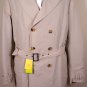 ETRO JACKET $1885 BEIGE w/PLAID WOOL LINING 6-BTN BELTED TRENCH COAT 44 54e NEW