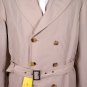 ETRO JACKET $1885 BEIGE w/PLAID WOOL LINING 6-BTN BELTED TRENCH COAT 44 54e NEW