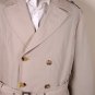 ETRO JACKET $1885 BEIGE w/PLAID WOOL LINING 6-BTN BELTED TRENCH COAT 44 54e NEW