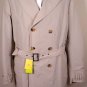 ETRO JACKET $1885 BEIGE w/PLAID WOOL LINING 6-BTN BELTED TRENCH COAT 44 54e NEW