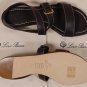 LORO PIANA SHOES $650 DARK BROWN DUAL STRAP BUCKLED CONTRAST SANDAL 7 37e NEW