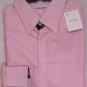 MICHAEL BASTIAN SHIRT $445 PINK w/PLAID COLLAR/CUFF OXFORD SHIRT 16.5 42e NEW
