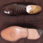 CHURCH'S SHOES $745 DARK BROWN CAP TOE BENCH MADE POLISHED OXFORD 7.5 40.5e NEW