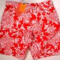 ETRO SWIM TRUNKS $350 RED/WHITE LOGO PAISLEY BEACHWEAR BOARD SHORTS Lg 52e NEW