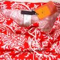 ETRO SWIM TRUNKS $350 RED/WHITE LOGO PAISLEY BEACHWEAR BOARD SHORTS Lg 52e NEW