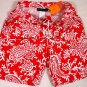 ETRO SWIM TRUNKS $350 RED/WHITE LOGO PAISLEY BEACHWEAR BOARD SHORTS Lg 52e NEW