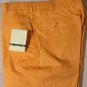 BORRELLI PANTS $595 ORANGE BRUSHED COTTON HANDMADE GOLF DRESS SLACKS 34 50e NEW