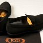 TOD'S SHOES $645 BROWN LOGO EMBOSSED SPLIT TOE ESQUIRE PENNY LOAFER 12 45e NEW