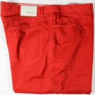 BRIONI PANTS $545 ENGINE RED 100%COTTON 5-PKT LOGO STELVIO TROUSERS 34 50e NEW