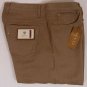 GUCCI JEANS $595 KHAKI BROWN LOGO PLATE ORNAMENTED FIT LEG DENIM 36/36 52e NEW