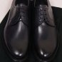 N.D.C. MADE BY HAND SHOES $590 BLACK GOODYEAR WELTED OXFORDS 11 44e NEW