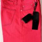 KITON JEANS $995 STRAWBERRY WASH LOGO EMBROIDERED 5-PKT FIT LEG DENIM 35 52e NEW