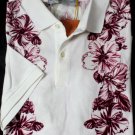 ETRO POLO $480 WHITE 2BTN EMBELLISHED DESIGN FIT CUT POLO SHIRT XL 54e NEW