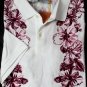 ETRO POLO $480 WHITE 2BTN EMBELLISHED DESIGN FIT CUT POLO SHIRT XL 54e NEW
