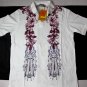 ETRO POLO $480 WHITE 2BTN EMBELLISHED DESIGN FIT CUT POLO SHIRT XL 54e NEW