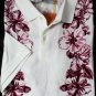 ETRO POLO $480 WHITE 2BTN EMBELLISHED DESIGN FIT CUT POLO SHIRT XL 54e NEW