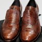 DOLCE & GABBANA SHOES $1650 BROWN GLAZED OSTRICH LEG CAPTOE OXFORD 12 45e NEW