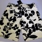 DOLCE & GABBANA SHORTS $640 BLACK/IVORY HIBISCUS PRINT BEACH BERMUDAS 38 54e NEW