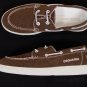 DSQUARED2 SHOES $595 BROWN FABRIC/LEATHER LOGO CONTRAST HEEL TEC SHOE 11 44e NEW